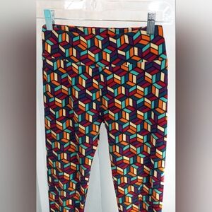One Size LuLaRoe OS Leggings Geometric Colorful Buttery Soft